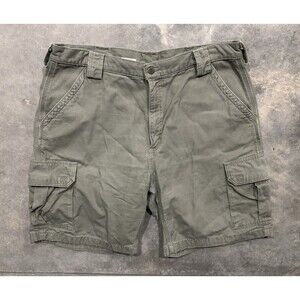 Vtg Carhartt Cargo Shorts Men’s 40 B164 LDN Flat Front Loden Green Baggy Skater